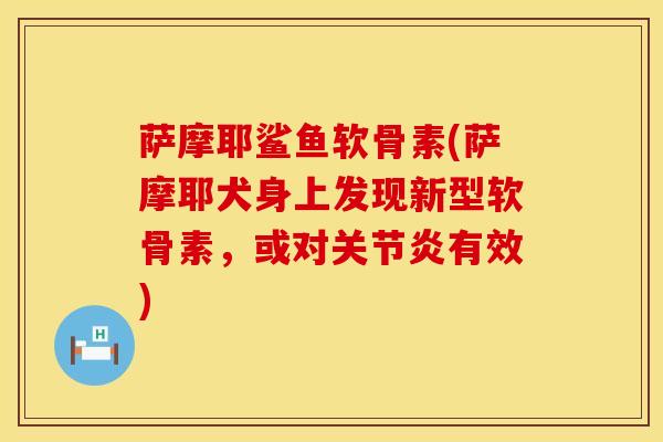 萨摩耶鲨鱼软骨素(萨摩耶犬身上发现新型软骨素,或对有效) 萨摩耶鲨鱼软骨素(萨摩耶犬身上发现新型软骨素,或对有效)