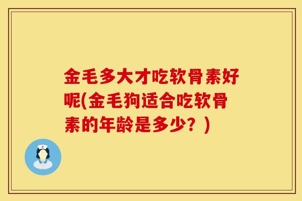 金毛多大才吃软骨素好呢(金毛狗适合吃软骨素的年龄是多少?) 金毛多大才吃软骨素好呢(金毛狗适合吃软骨素的年龄是多少?)