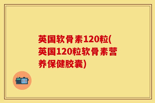 英国软骨素120粒(英国120粒软骨素营养保健胶囊)