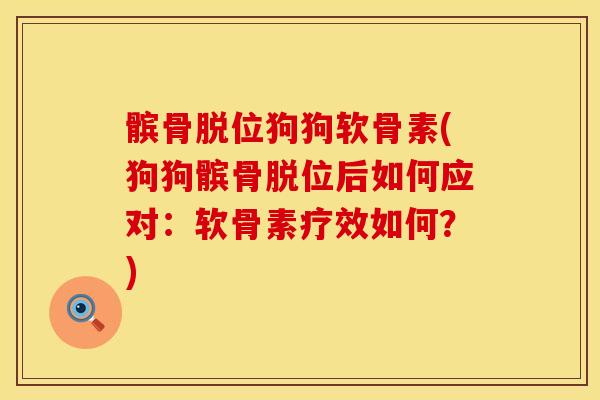 髌骨脱位狗狗软骨素(狗狗髌骨脱位后如何应对：软骨素疗效如何？)