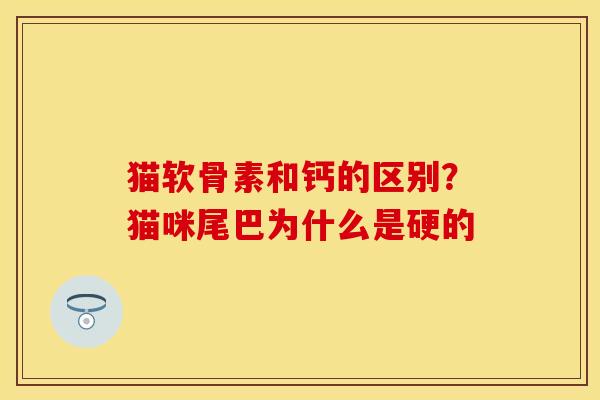 猫软骨素和钙的区别？猫咪尾巴为什么是硬的