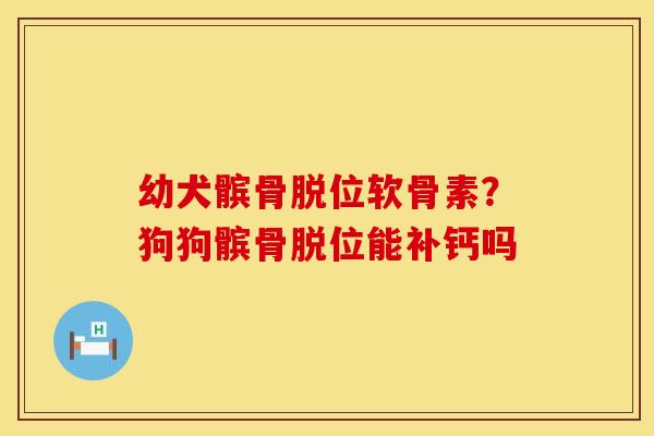 幼犬髌骨脱位软骨素？狗狗髌骨脱位能补钙吗