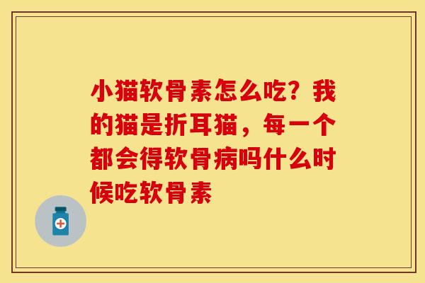 小猫软骨素怎么吃？我的猫是折耳猫，每一个都会得软骨病吗什么时候吃软骨素