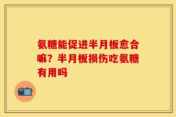氨糖能促进半月板愈合嘛？半月板损伤吃氨糖有用吗