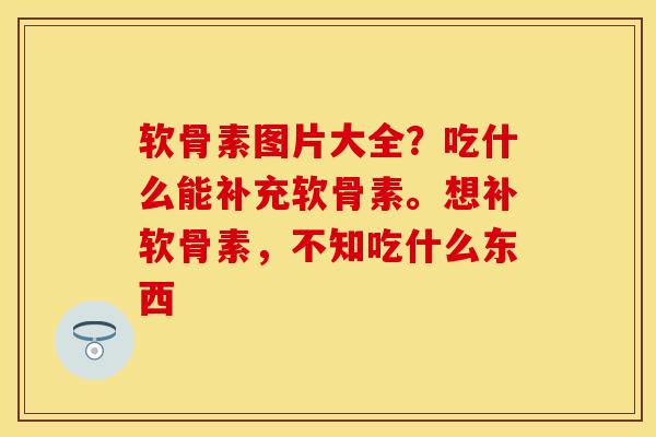 软骨素图片大全？吃什么能补充软骨素。想补软骨素，不知吃什么东西