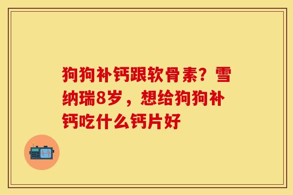 狗狗补钙跟软骨素？雪纳瑞8岁，想给狗狗补钙吃什么钙片好