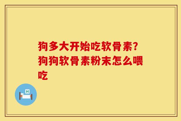 狗多大开始吃软骨素？狗狗软骨素粉末怎么喂吃