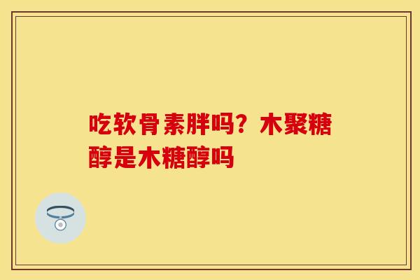 吃软骨素胖吗？木聚糖醇是木糖醇吗