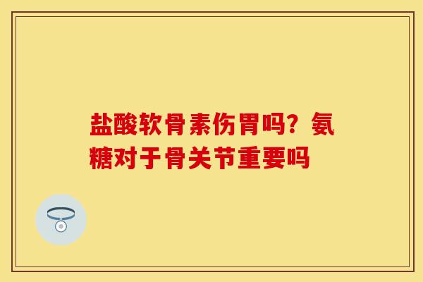 盐酸软骨素伤胃吗？氨糖对于骨关节重要吗