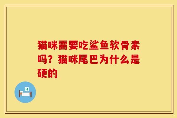 猫咪需要吃鲨鱼软骨素吗？猫咪尾巴为什么是硬的