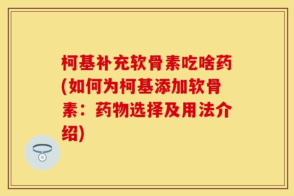 柯基补充软骨素吃啥药(如何为柯基添加软骨素：药物选择及用法介绍)