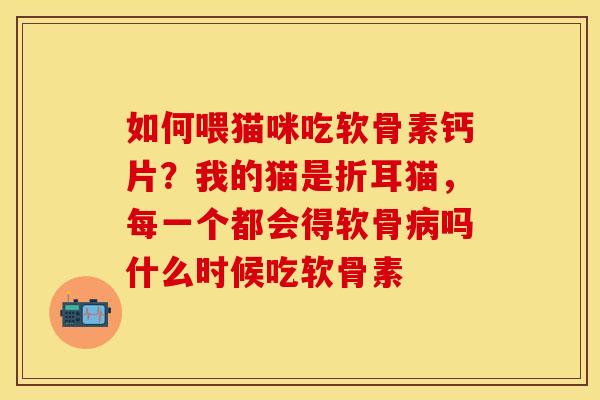 如何喂猫咪吃软骨素钙片？我的猫是折耳猫，每一个都会得软骨病吗什么时候吃软骨素
