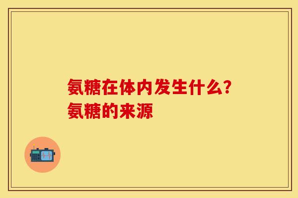 氨糖在体内发生什么？氨糖的来源