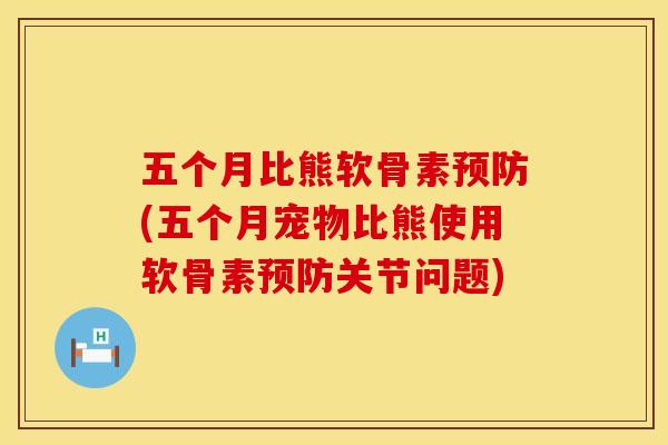 五个月比熊软骨素(五个月宠物比熊使用软骨素关节问题) 五个月比熊软骨素(五个月宠物比熊使用软骨素关节问题)