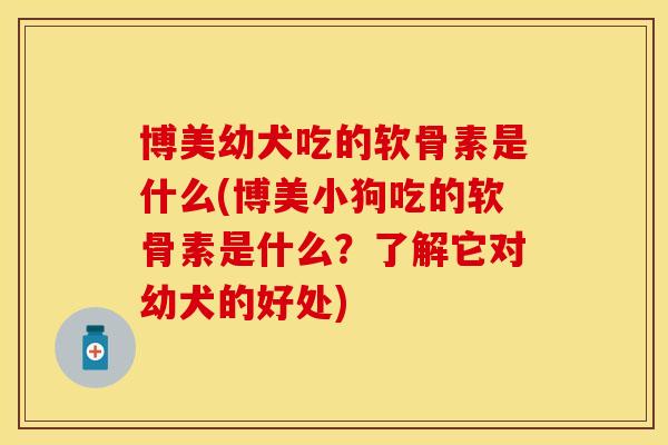 博美幼犬吃的软骨素是什么(博美小狗吃的软骨素是什么？了解它对幼犬的好处)