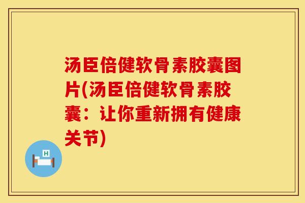 汤臣倍健软骨素胶囊图片(汤臣倍健软骨素胶囊：让你重新拥有健康关节)