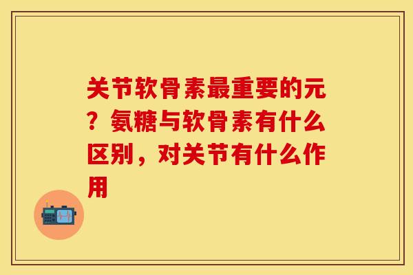 关节软骨素最重要的元？氨糖与软骨素有什么区别，对关节有什么作用