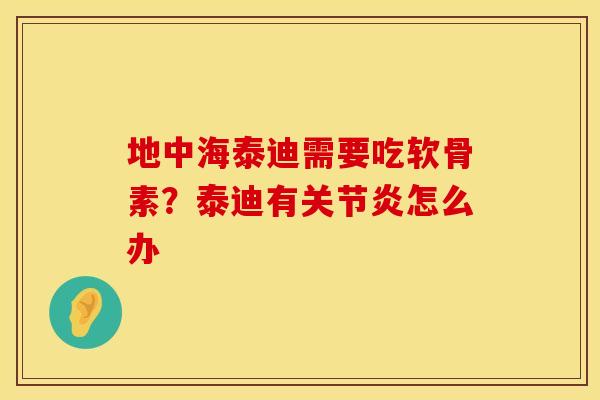 地中海泰迪需要吃软骨素？泰迪有关节炎怎么办