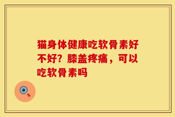 猫身体健康吃软骨素好不好？膝盖疼痛，可以吃软骨素吗