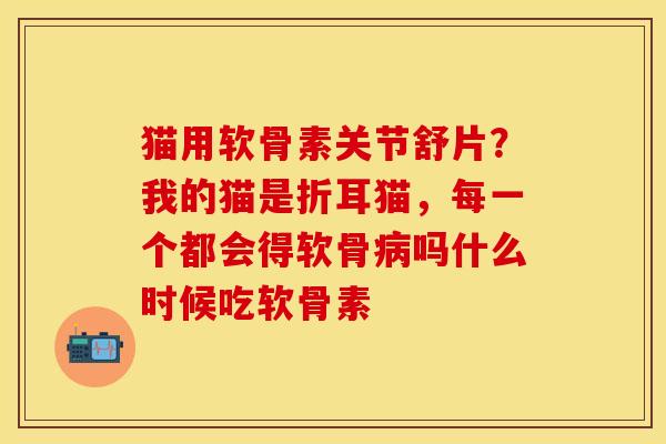 猫用软骨素关节舒片？我的猫是折耳猫，每一个都会得软骨病吗什么时候吃软骨素