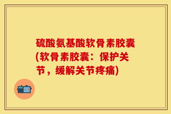 硫酸氨基酸软骨素胶囊(软骨素胶囊：保护关节，缓解关节疼痛)