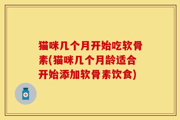 猫咪几个月开始吃软骨素(猫咪几个月龄适合开始添加软骨素饮食)