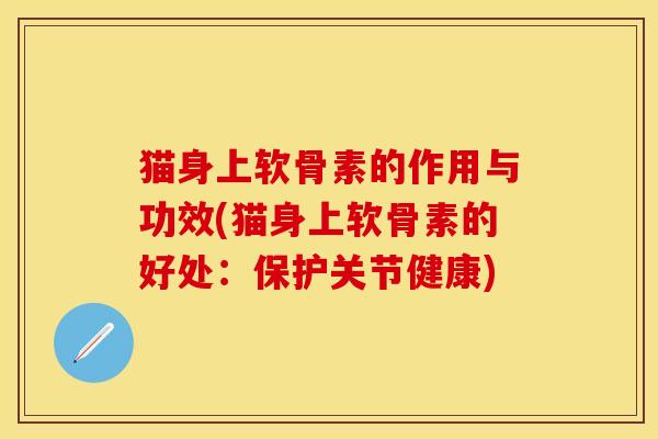 猫身上软骨素的作用与功效(猫身上软骨素的好处：保护关节健康)