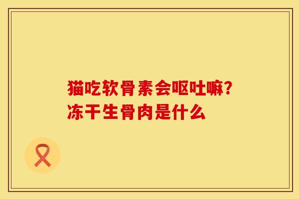猫吃软骨素会呕吐嘛？冻干生骨肉是什么