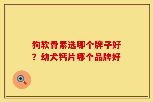 狗软骨素选哪个牌子好？幼犬钙片哪个品牌好