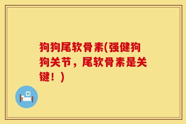 狗狗尾软骨素(强健狗狗关节,尾软骨素是关键!) 狗狗尾软骨素(强健狗狗关节,尾软骨素是关键!)