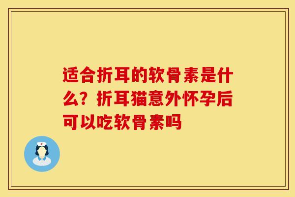 适合折耳的软骨素是什么？折耳猫意外怀孕后可以吃软骨素吗
