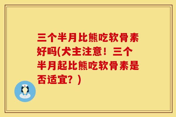 三个半月比熊吃软骨素好吗(犬主注意！三个半月起比熊吃软骨素是否适宜？)