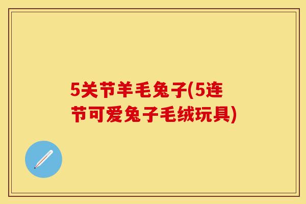 5关节羊毛兔子(5连节可爱兔子毛绒玩具)