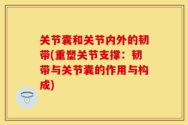 关节囊和关节内外的韧带(重塑关节支撑：韧带与关节囊的作用与构成)