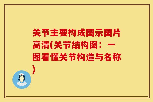 关节主要构成图示图片高清(关节结构图：一图看懂关节构造与名称)