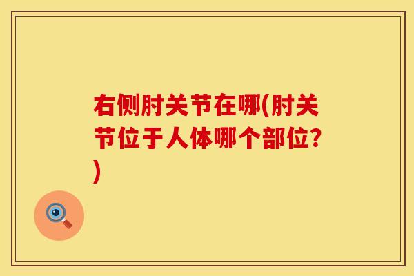 右侧肘关节在哪(肘关节位于人体哪个部位？)