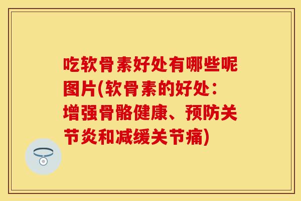 吃软骨素好处有哪些呢图片(软骨素的好处：增强骨骼健康、预防关节炎和减缓关节痛)