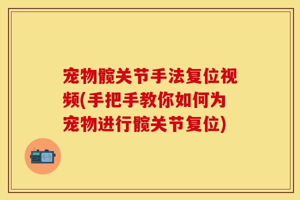 宠物髋关节手法复位视频(手把手教你如何为宠物进行髋关节复位)