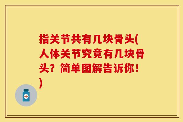 指关节共有几块骨头(人体关节究竟有几块骨头？简单图解告诉你！)