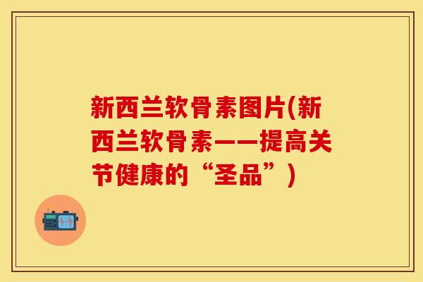 新西兰软骨素图片(新西兰软骨素——提高关节健康的“圣品”)