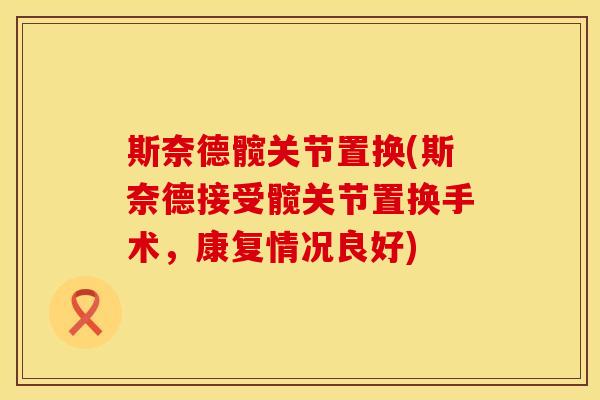 斯奈德髋关节置换(斯奈德接受髋关节置换手术，康复情况良好)