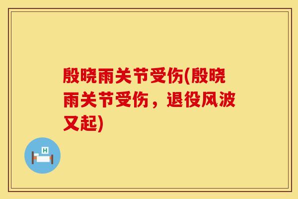 殷晓雨关节受伤(殷晓雨关节受伤，退役风波又起)
