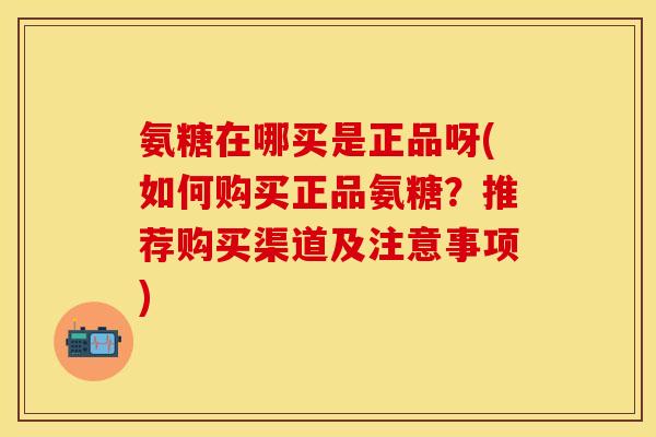 氨糖在哪买是正品呀(如何购买正品氨糖？推荐购买渠道及注意事项)