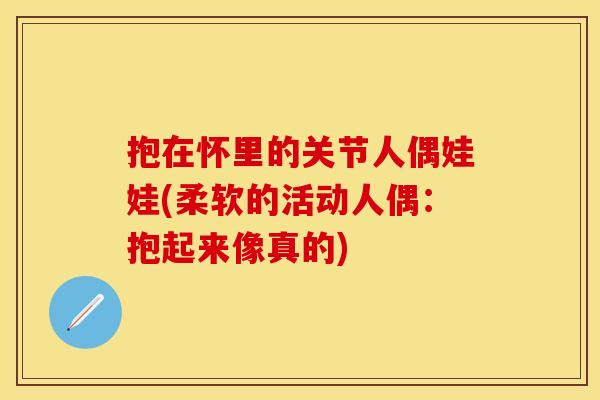 抱在怀里的关节人偶娃娃(柔软的活动人偶：抱起来像真的)