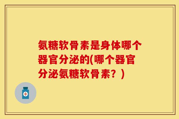 氨糖软骨素是身体哪个器官分泌的(哪个器官分泌氨糖软骨素？)