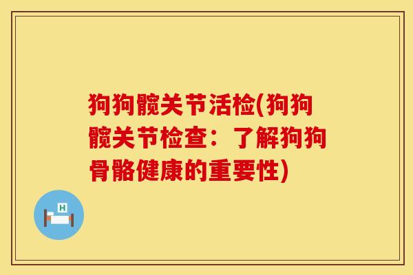 狗狗髋关节活检(狗狗髋关节检查：了解狗狗骨骼健康的重要性)