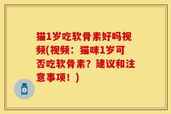 猫1岁吃软骨素好吗视频(视频：猫咪1岁可否吃软骨素？建议和注意事项！)