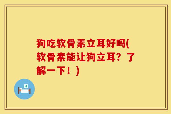狗吃软骨素立耳好吗(软骨素能让狗立耳？了解一下！)