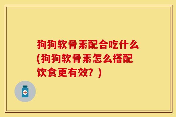 狗狗软骨素配合吃什么(狗狗软骨素怎么搭配饮食更有效？)