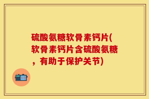 硫酸氨糖软骨素钙片(软骨素钙片含硫酸氨糖，有助于保护关节)